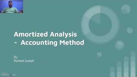 Amortized Analysis Accounting Method