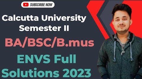 Environmental studies Solution 2023 | Ba bsc bmus Semester 2 | AECC - 2 solutions 2023 | Envs