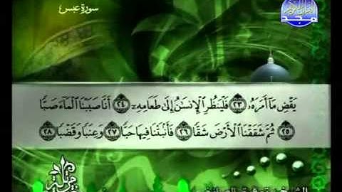 سورة عبس الشيخ توفيق الصائغ