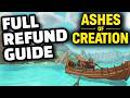 How To Get a Refund For Ashes of Creation (Steam AND Kickstarter)