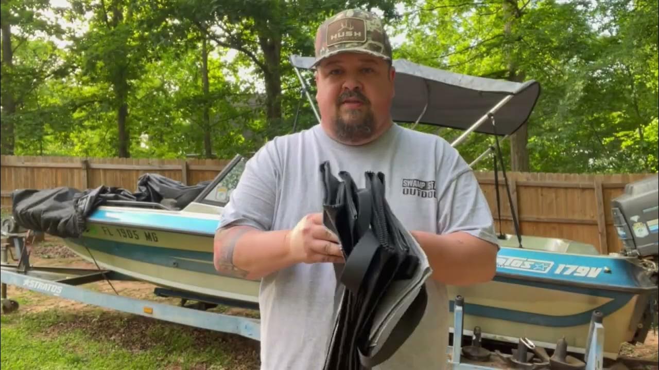 How to install a 3/4 Bow Bimini Top with Sidewalls for your boat? YouTube