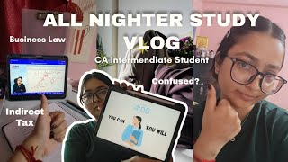 Surviving *All-Nighters*😰 for May 26 Attempt 😭🤧 | CA Intermediate | 8 hours+ study | CA Student.