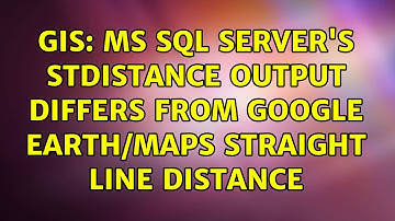 GIS: MS SQL Server