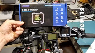 ebike Battery Capacity Monitor .junctek BL140F#review #overview #lifepo4battery #ebike