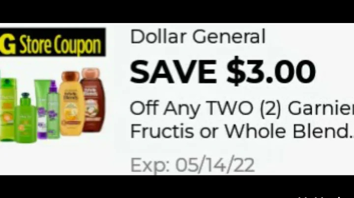 Practically Free Shampoo/Conditio...  at Dollar Ge...