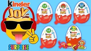 5 Kinder Joy Surprise Eggs Emoji Music Edition Cool Surprise Toys -Jajko Niespodzianka
