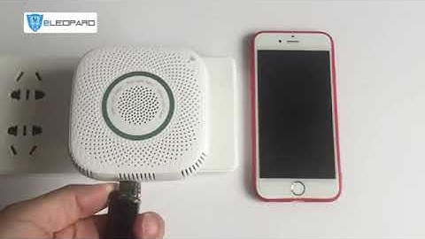 Tuya wifi Gas detector Operation video