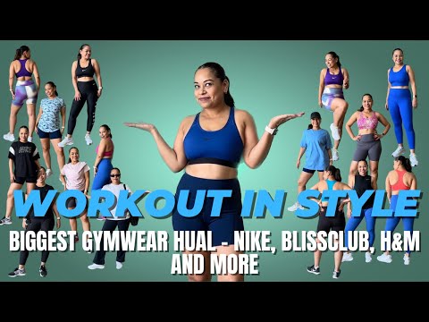 BIGGEST GYM | WORKOUT WEAR HAUL | NIKE, BLISSCLUB, H&M, FLEXNEST