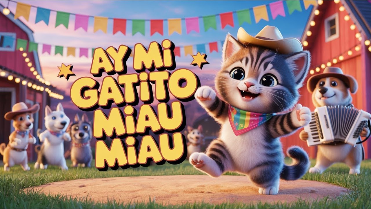 AY MI GATITO MIAU MIAU 😺🎶 | Canción Infantil Divertida | Kids 3D