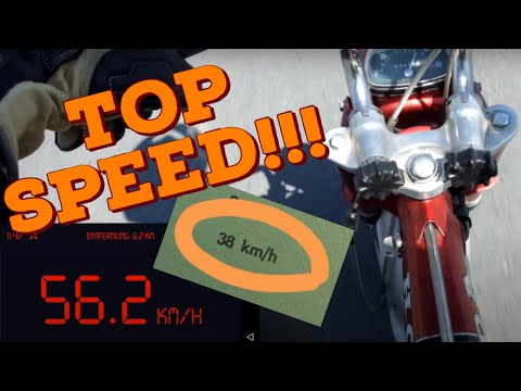 Vintage Honda Dax ST50G Höchstgeschwindigkeit (High Speed, Top Speed Run + Drive-by)!