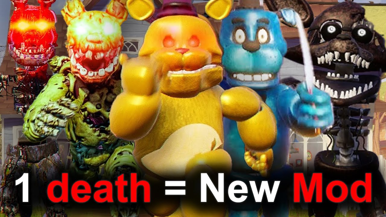 Hello Neighbor but EVERY Death Changes the Animatronic