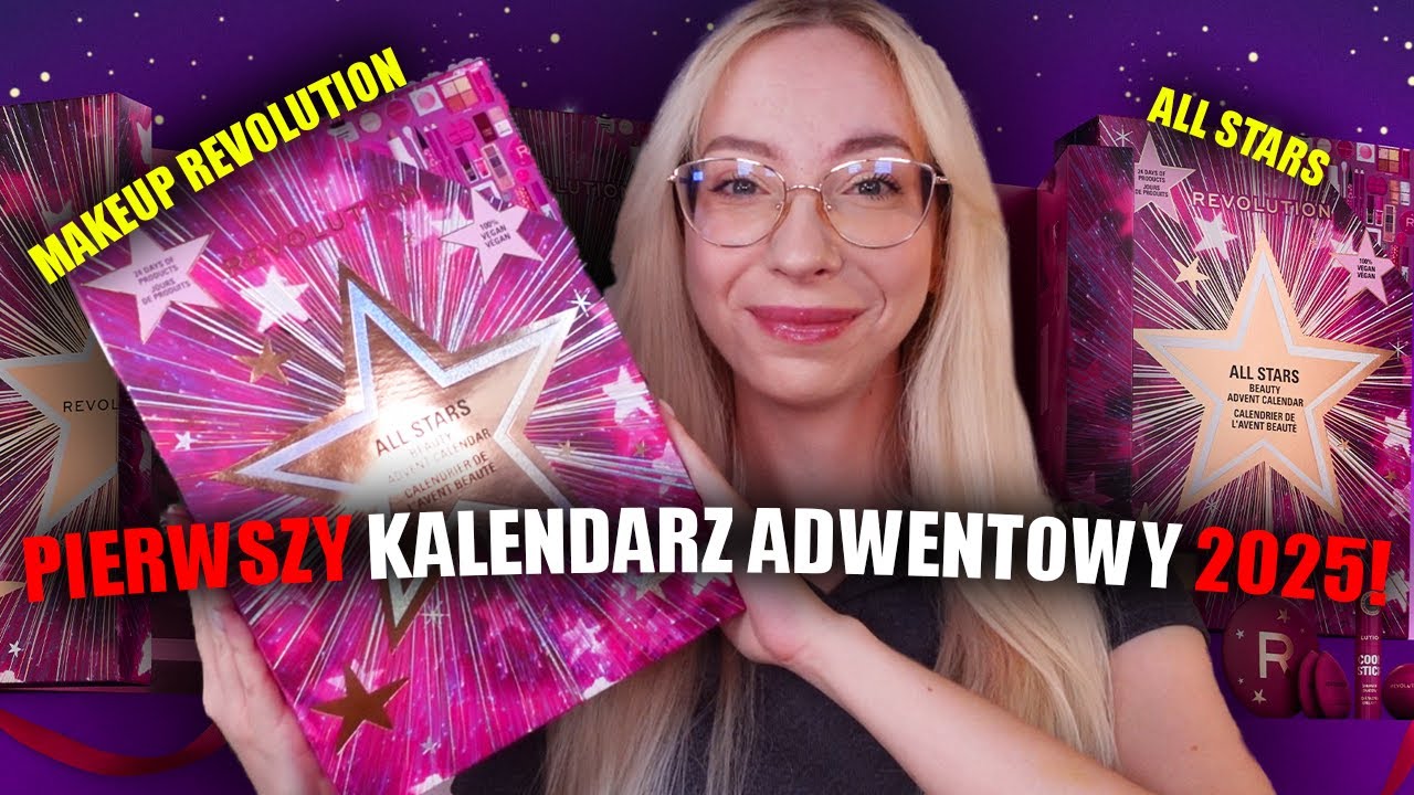 MAKEUP REVOLUTION ALL STARS KALENDARZ ADWENTOWY Z KOSMETYKAMI 2025!