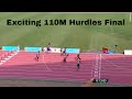 110M Hurdles Run Final - Khelo India University Games 2020