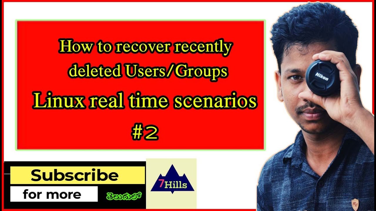 Linux real time scenarios / How to recover deleted Users And Groups In ...