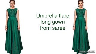Chiffon saree gown