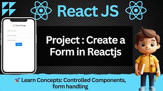 🚀 Create a User Form in ReactJS | Learn Controlled Components & Form Handling in ReactJs