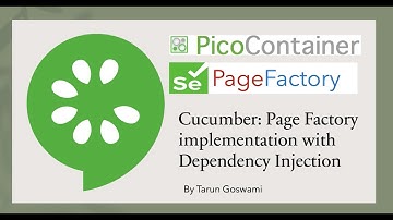 Cucumber: Page Factory implementation with Dependency Injection (Pico Container)