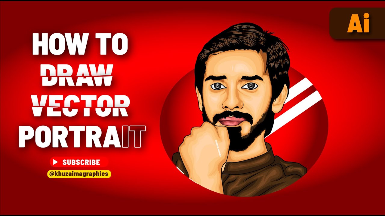 Vector Portrait in Adobe Illustrator 2024 | Vector Art | Vector ...
