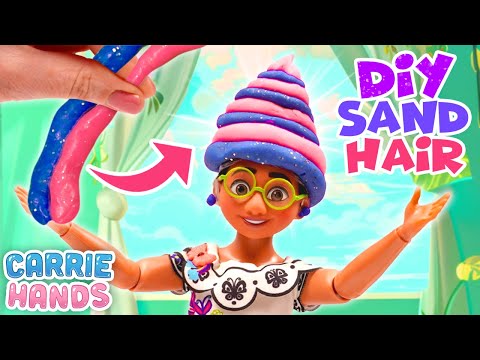 Disney Encanto Mirabel Make DIY Slime & Kinetic Sand Hair | Craft Videos For Kids