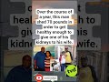 He Lost 70 lbs in 1 Year to Donate a Kidney to His Wife ❤️"#shorts