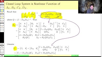 MAE509 (LMIs in Control): Lecture 10, part A - H infinity-Optimal Dynamic Output Feedback