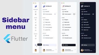 Creating an Animated Sidebar menu in flutter - flutter tutorial for beginners - Mobile App