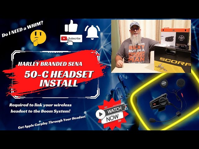 Sena/HD 50C Bluetooth Headset Install - YouTube