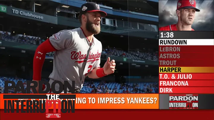 Did Bryce Harper shave his beard to impress the New York Yankees? | Pardon the Interruption | ESPN