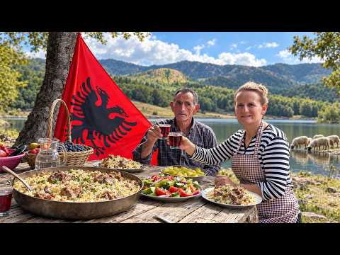 Hidden Albania — Cooking Chicken & Rice Over Fire on Mount Balgjaj 🇦🇱🏔️