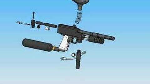 CAD Sniper Exploded View and Assembly
