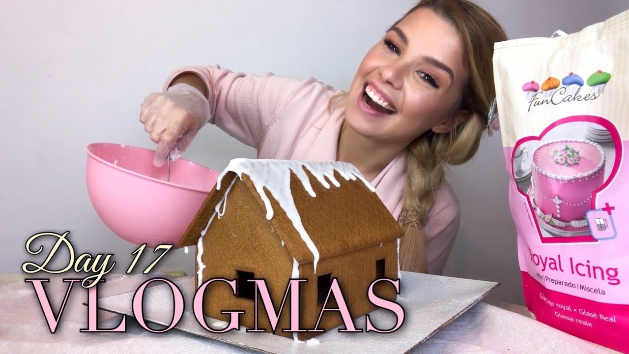 ПРЕДИЗВИКАТЕЛСТВО: GINGERBREAD КЪЩИЧКА! | VLOGMAS Ден 17 2019