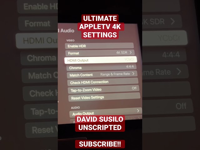 Ultimate AppleTV 4K Settings