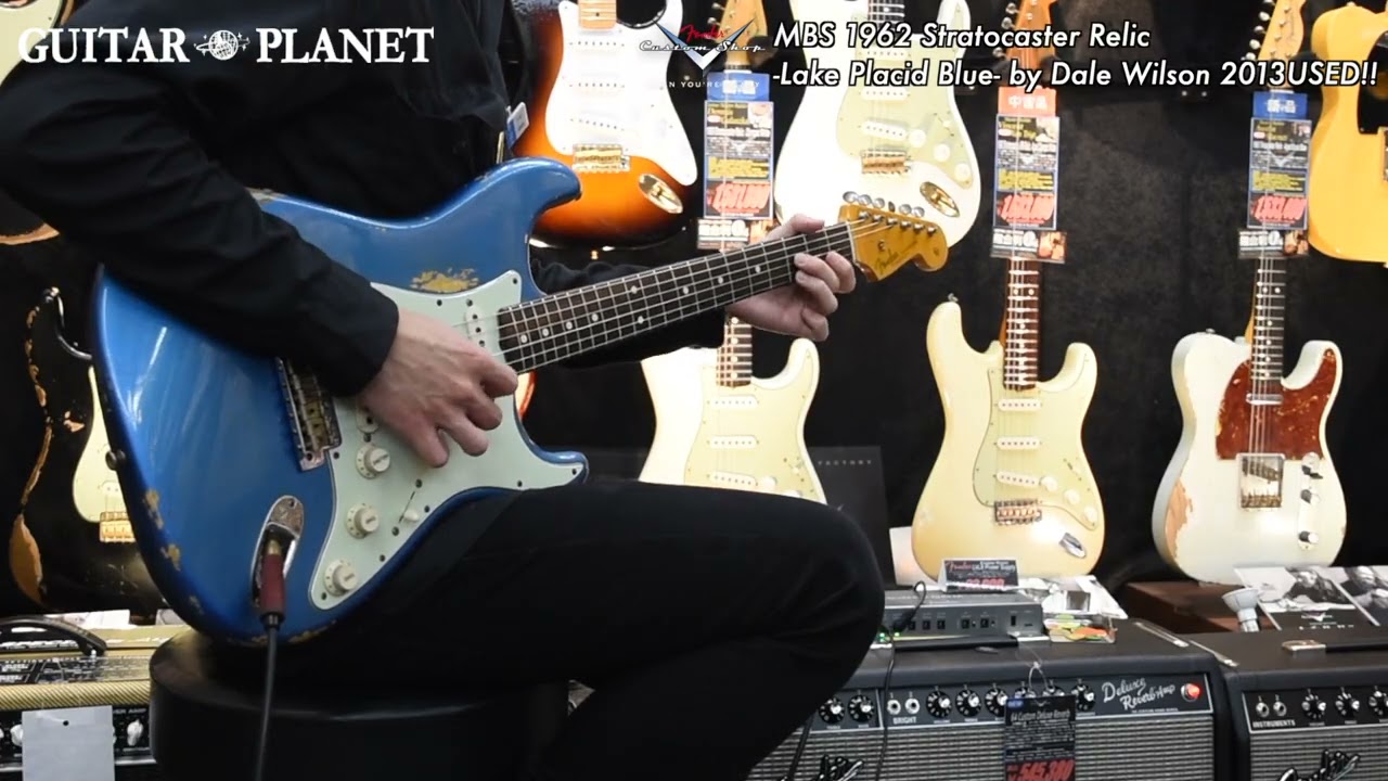 SOLD】MBS 1962 Stratocaster Relic -Lake Placid Blue- by Dale