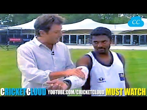 Legend Muttiah Muralitharan Bowling with STEEL ARM Brace - Proving his Action is LEGAL !!