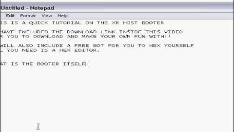 XR Host Booter Version 2.1