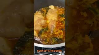 RICA SOPA DE PATAS DE RES.😋😋😍😍😍