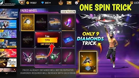 Dream Dive Skydive Event One Spin Trick🤩💥|Dream Dive Faded Wheel Event🔥| Free Fire New Event Tamil 