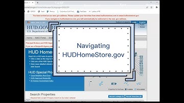 Navigating HUDHOMESTORE.GOV