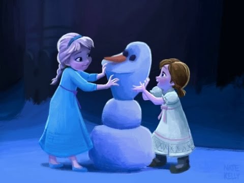 Frozen canción ¿ y si hacemos un muñeco ? letra en español - "hazme un  muñeco de nieve" - YouTube