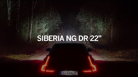 SIBERIA NG DR 22" - DRIVING LIGHT BEAM PATTERN - STRANDS LIGHTING DIVISION