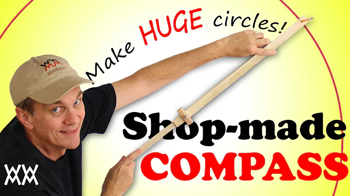 Make huge circles with a homemade beam compass. Wo...