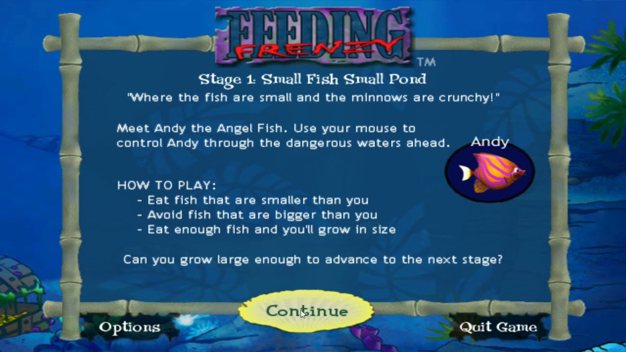 classic game house : feeding frenzy LV 1