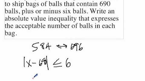 Absolute Value Inequality Word Problems