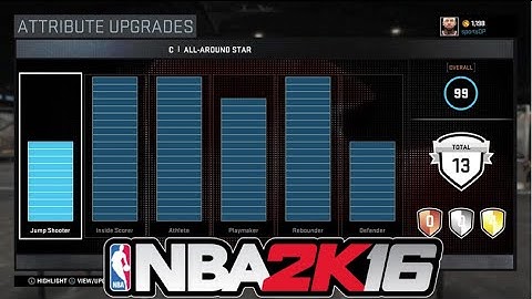 Nba2k16 My Career - 99 overall!!!! (TUTORIAL)