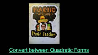 Convert between Quadratic Forms