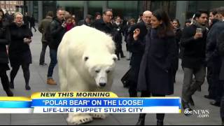 Realistic Polar Bear Puppet Walks Streets of London1:41
