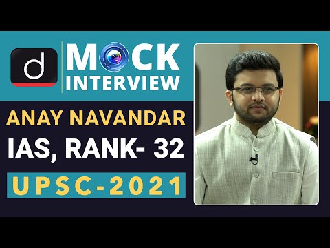 Anay Navandar, Rank - 32, IAS - UPSC 2021 | English Medium | Mock Interview | Drishti IAS English – Watch On YouTube