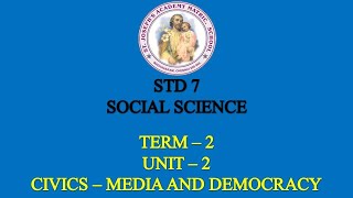 SOCIAL SCIENCE STD 7 CIVICS | MEDIA AND DEMOCRACY | TERM - 2 | UNIT - 2 screenshot 4