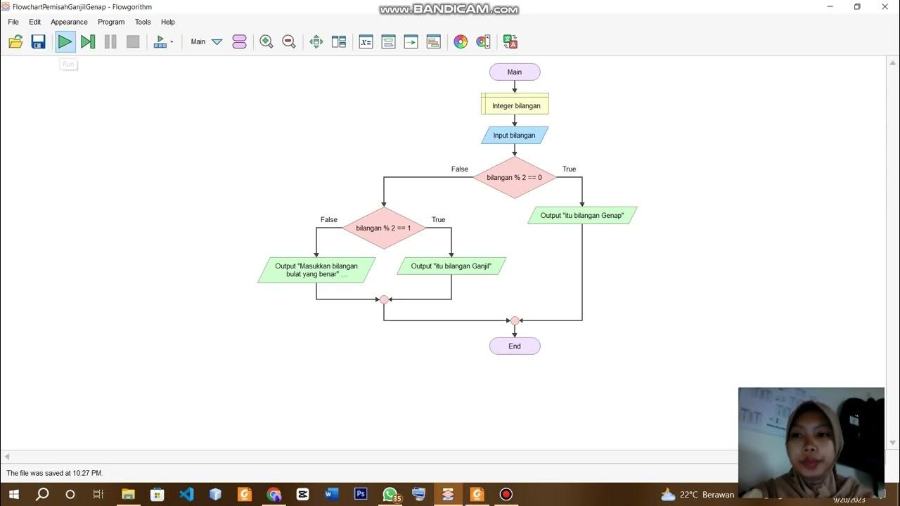 Tugas 2 Flowchart dan Percabangan - Algoritma dan Pemrograman - YouTube