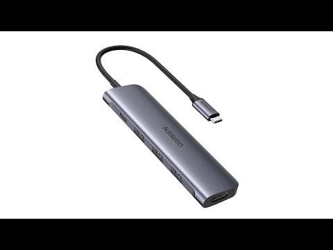 USB Hub для Macbook 5 в 1 Ugreen Type C HDMI 4K 100W PD USB 3.0*3